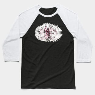 White and red sea urchin animal Baseball T-Shirt